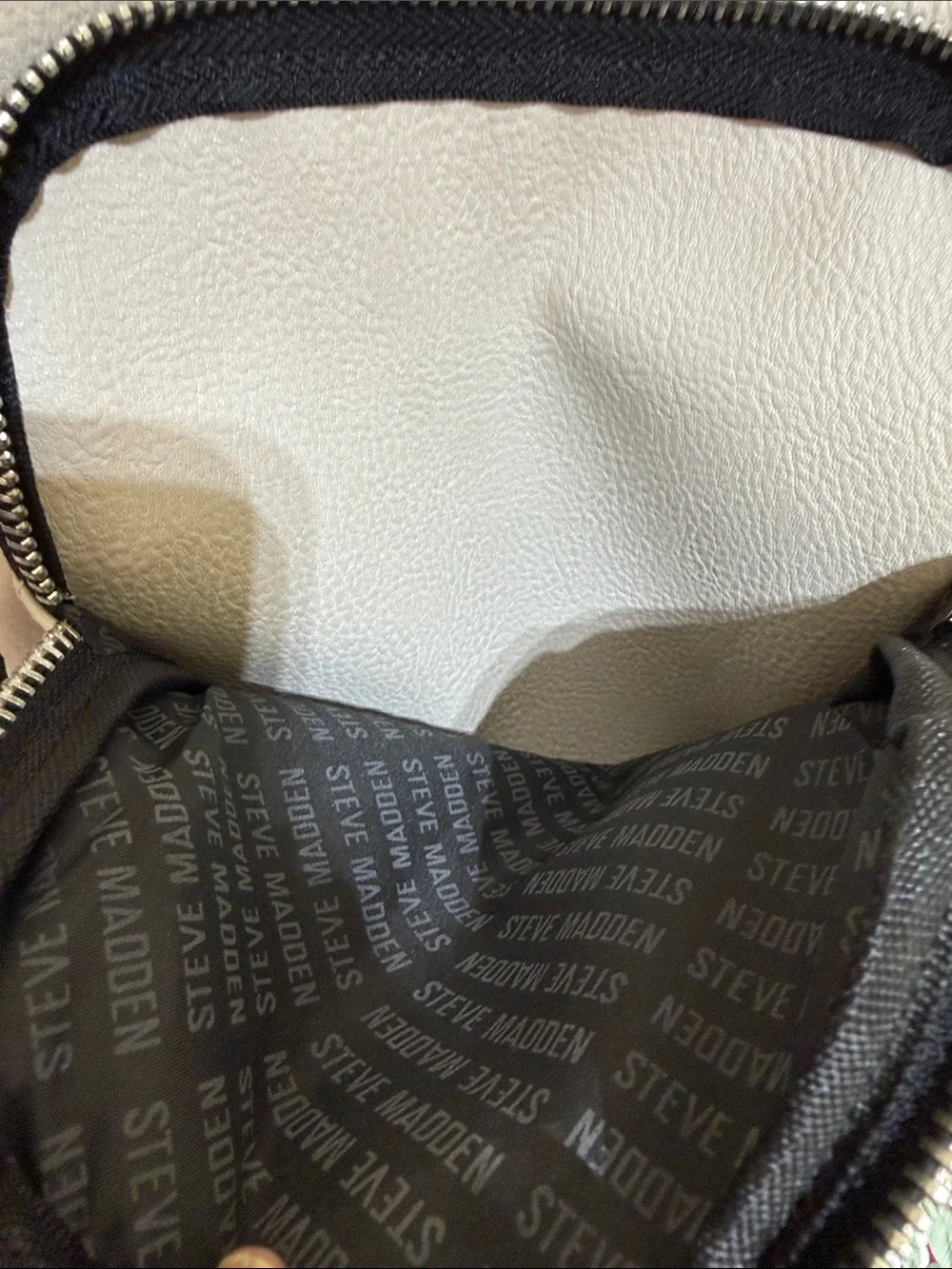 Steve Madden White Crossbody Bag with Tassel